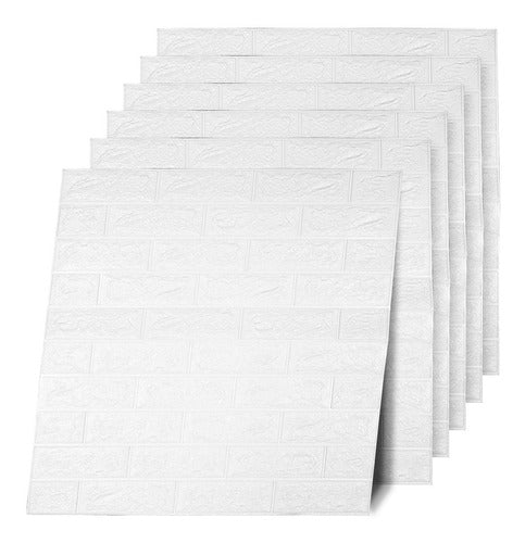 Pack of 6 Self-Adhesive 3D Subway Type Plates 72