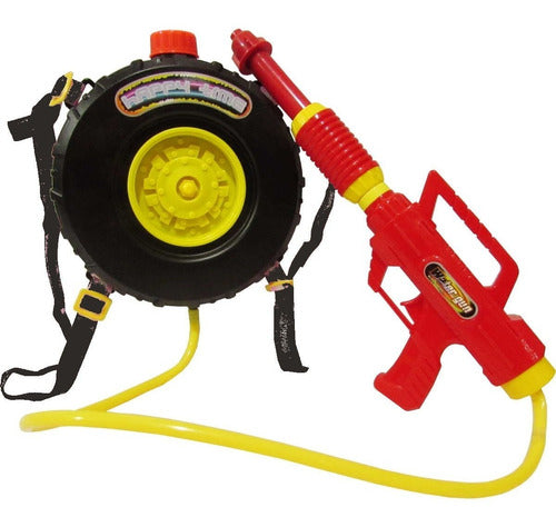 Water Gun with Auto Wheel Backpack - Water Game 0