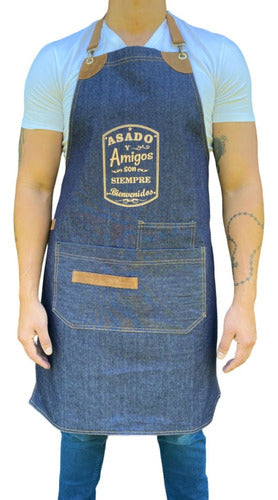 Jean Kitchen Apron Unisex for Grilling and Cooking 0