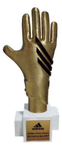 Trofeo Golden Glove 15cm Alto - Guante Dibu Martinez Qatar 0