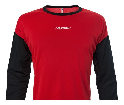 Goalkeeper Long Sleeve Soccer Jersey with Elbow Impact Protection by Kadur 2