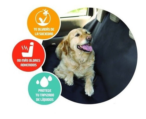 Geko Waterproof Rear Seat Cover for Pets - Dogs 2