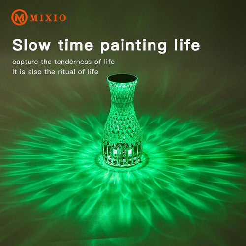 Mixio Crystal LED Vase Lamp USB Rechargeable Table Light 4