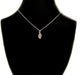 Delicate Leaf 925 Sterling Silver Necklace with Mirror Pendant 0