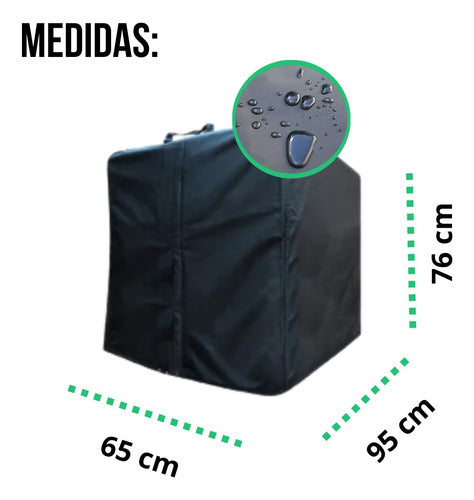 Tuti Fundas Funda Cubre Generador Eléctrico Lona Impermeable 65x95x76 Cm 1