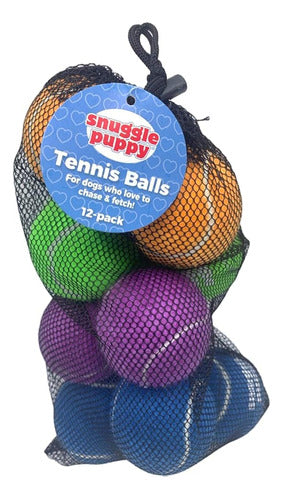 Snuggle Puppy Tennis Balls for Dogs - Interactive Tennis Balls 0