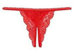 Sensual Open Crotch Lace Thong - Women's Lingerie 9