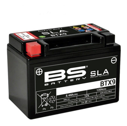 Batería Moto Bs Battery Btx9 Agm Kymko Venox 250 0