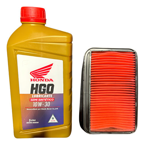 Honda Kit Service Orig CB125 Semi-Synthetic + Paper Air Filter 0