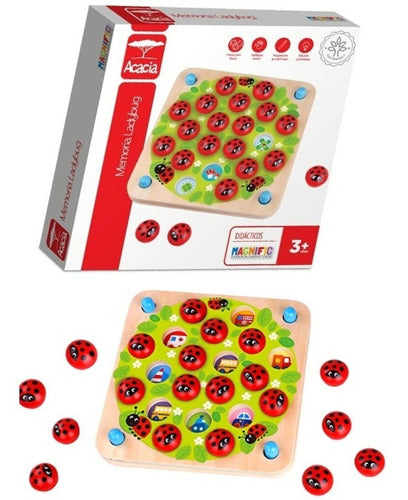 Juego Ladybug De Madera Acacia La Kobra 2329 0