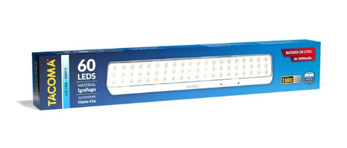 Tacoma Luminaria De Emergencia 60led 6000k 300lm 1