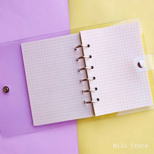 Milo Store A6 Transparent 6-Ring Binder/Planner 5