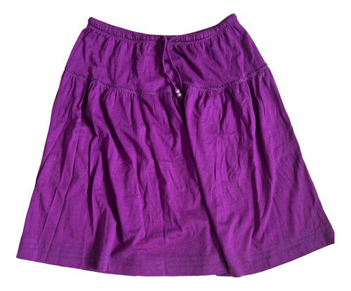 Imported Violet Cotton Skirt by Esprit 0