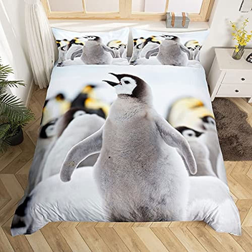 Juego De Ropa De Cama De Pingüino Erosebridal, Juego De Fund 0