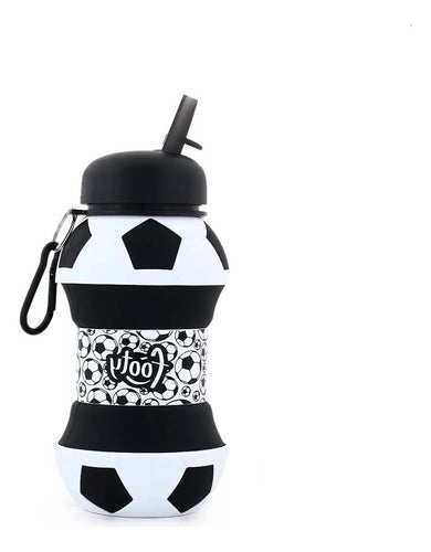 Footy Foldable Silicone Bottle with Football Spout 0