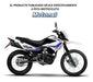 Motomel Skua 150 200 250 Tensor Estira Cadena Eje Rueda Tras 2