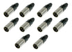 Pack X 10 Neutrik Nc3mx Conector Ficha Xlr Macho A Cable. 0