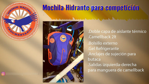 Mochila Hidrante Para Competición. Doble Aislación Térmica 1