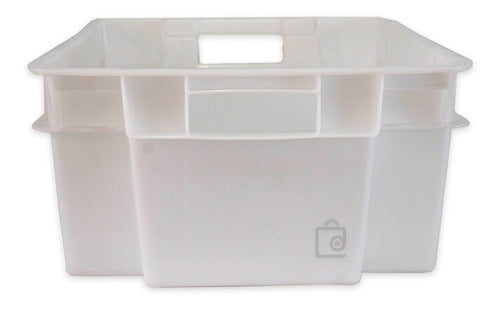 Set of 2 Stackable and Nestable Reinforced 30L Bins 9522 4