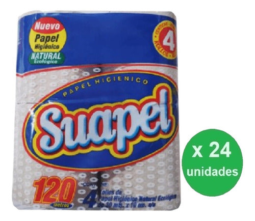 Suapel Pack Papel Higiénico Natural 4x30m - X24u 1