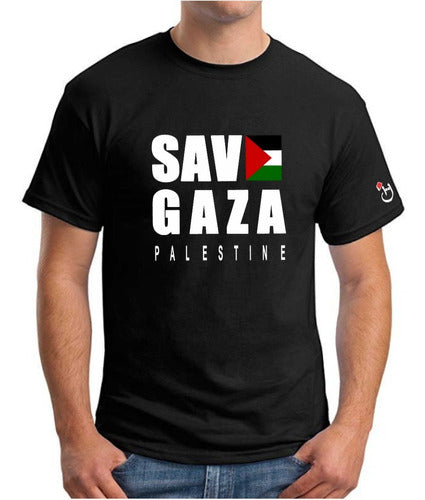 Palestine Save Gaza Premium Cotton T-shirt by Habibis 0