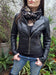 Valentina C Women's 100% Genuine Leather Rock Ramones Slim Jacket 7