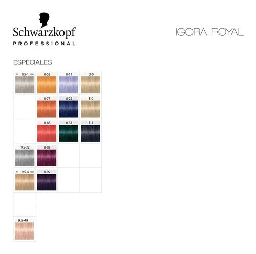 Schwarzkopf Professional Kit 2x Tinturas + 2x Oxidantes Igora Royal 3