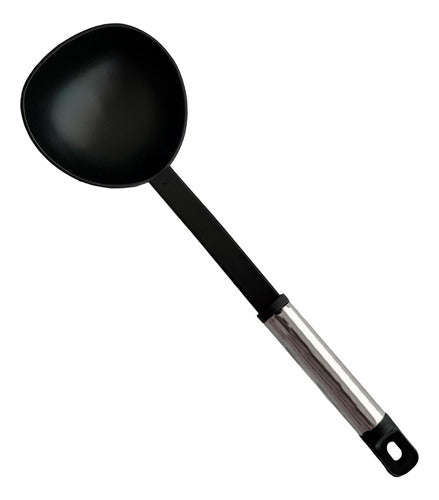 Nylon Utensil with Stainless Steel Handle 0