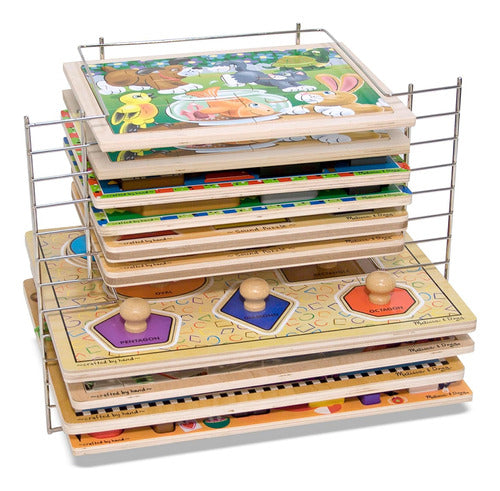 Estantería De Alambre Para Almacenar Puzzles Pequeños Y Gran 0