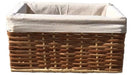 Decoteff Wicker Basket Organizer Set 40x30x20cm X2 with Cover 1