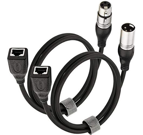 Ebxya XLR to RJ45 Cable Set - 3-Pin XLR to RJ45 Adapter 0