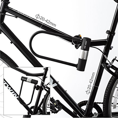 Bike U Lock Con Cable Resistente  Via Velo Heavy Duty Bicycl 3