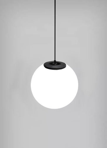 Modern Hanging Globe Pendant Lamp LED Compatible 1 Light Small 2