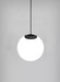 Modern Hanging Globe Pendant Lamp LED Compatible 1 Light Small 2