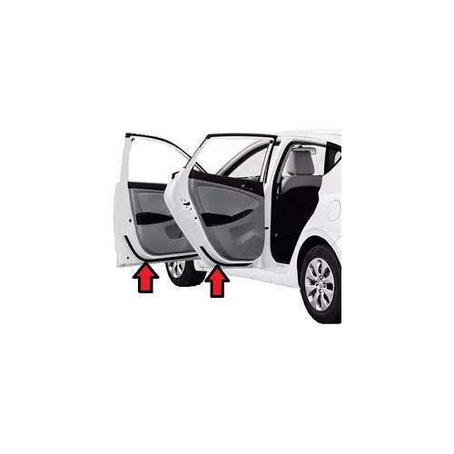 Door Seal Strip Anti-Dust and Soundproof for Honda Fit 2015 1