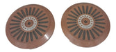 Set of 2 Retro 6-Inch Speaker Grills 0