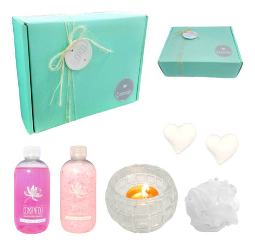 Relaxation Gift Box - Roses Aroma Set Zen N61 - Kit Relax Caja Regalo Empresarial Rosas Set Zen Aroma N61