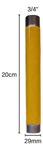 D.E.M.A Niple 3/4" x 20cm Epoxi Gas 1