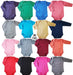 Pack of 3 Basic Long Sleeve Bodysuits 100% Cotton Sizes 6-7 7