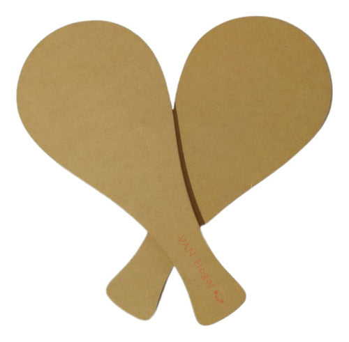 VANHOGAR° Wooden Paddle Set (2 Units) 0