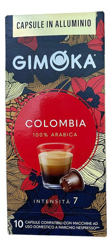 10 Gimoka Colombia Nespresso Compatible Capsules Short Expiry Offer 0