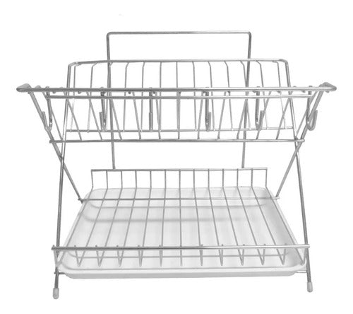 Soldart Drying Rack with 2 Levels for Plates and Cups 1