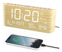 PPLEE Large Screen Digital Alarm Clock with Calendar 0