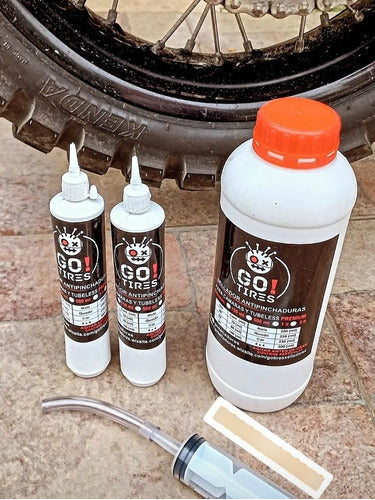 Go Tires Premium Anti-Puncture Liquid with Particles 1