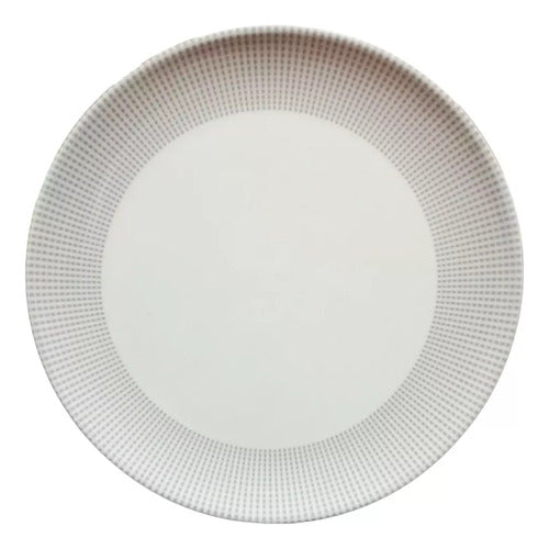 Set of 12 Melamine 18cm Dessert Plates - Round Flat Design 7