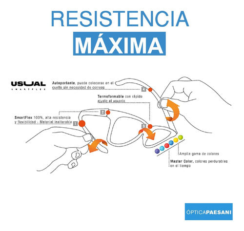 Usual Anteojos Lentes Filtro Luz Azul Pantalla - Optica Paesani 6