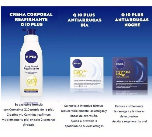 Crema Nivea Q10 Reafirmante + Antiarrugas Día Y Noche 1