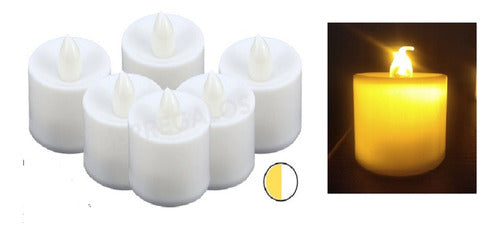24 LED Candle with Warm Light and Batteries for Events Weddings Decor 0