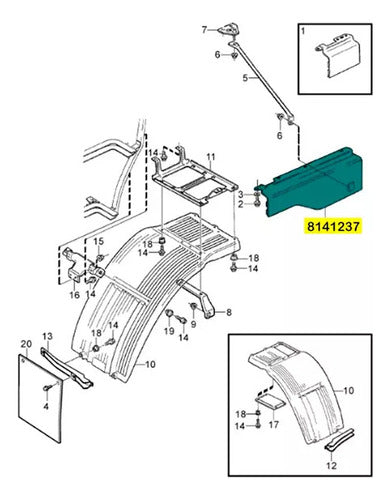 Acabamento Lateral Cabine Direito Para Volvo Fh12 94 A 2003 3