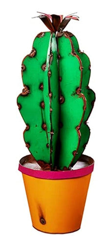 Cactus De Flecha Rústica En Maceta Con Arte De Jardín De Flo 0